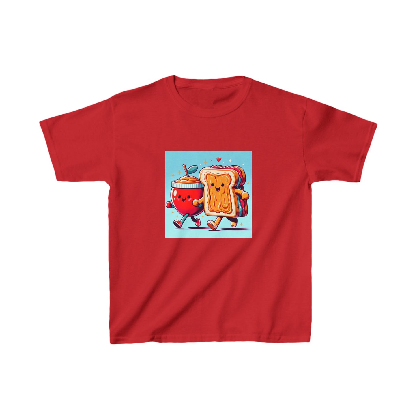 Kids Tee Cute Food Friends