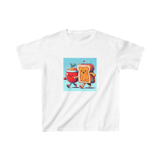 Kids Tee Cute Food Friends