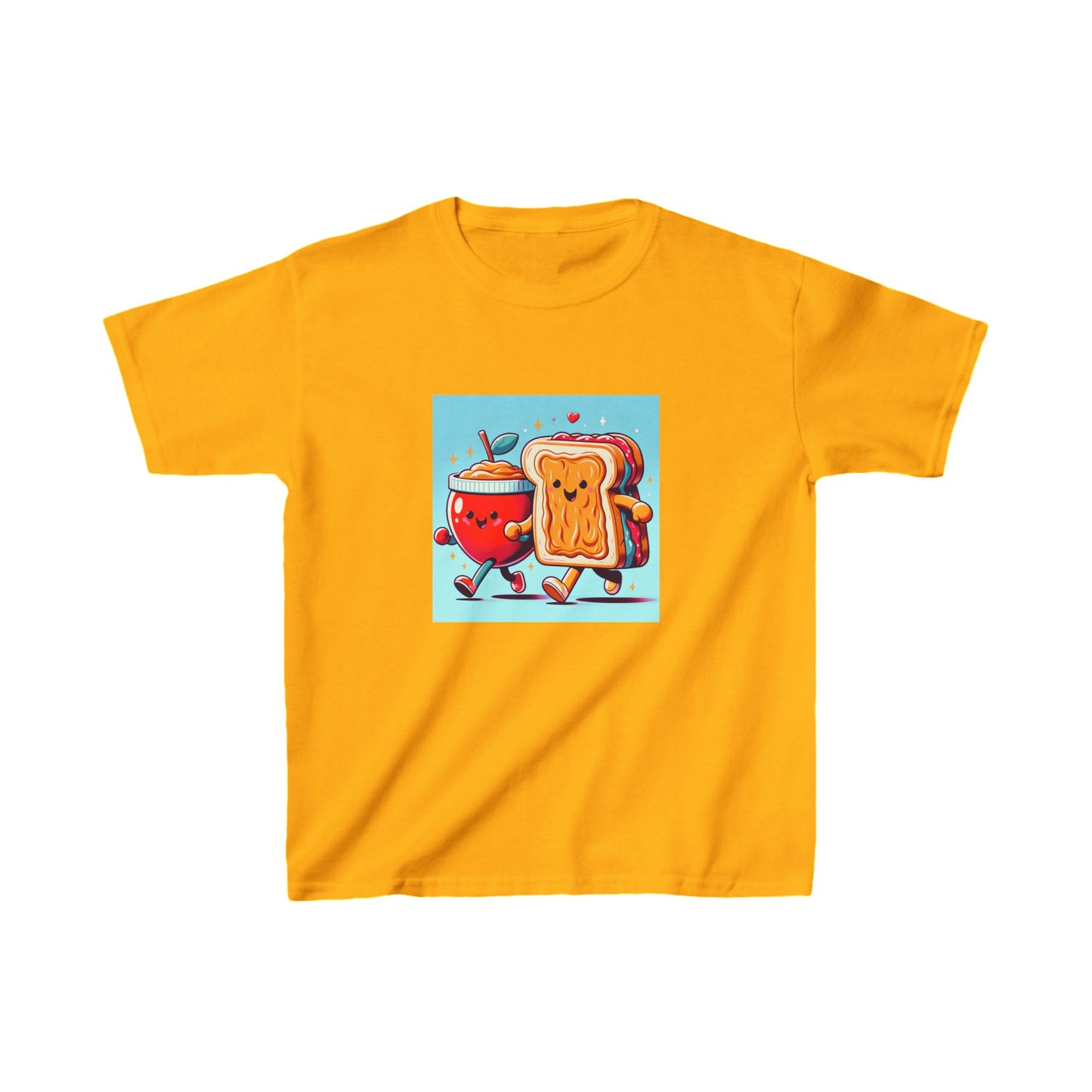 Kids Tee Cute Food Friends