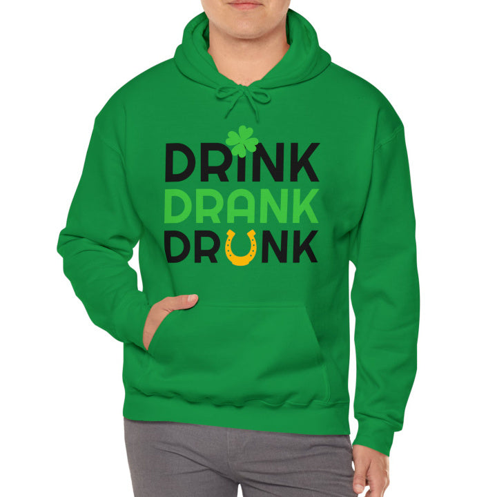 Mens Saint Patrick's Day Hooded Sweatshirt