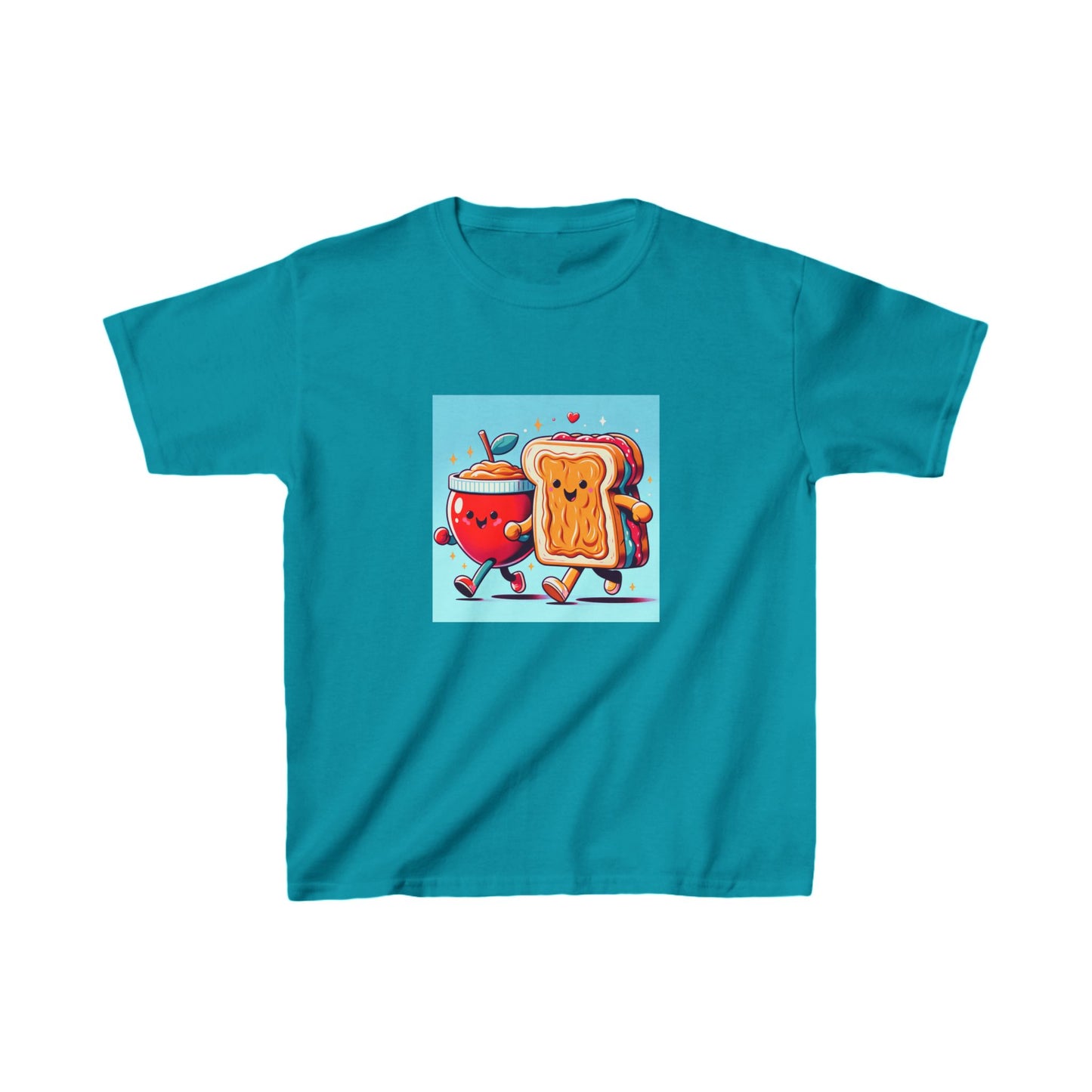 Kids Tee Cute Food Friends