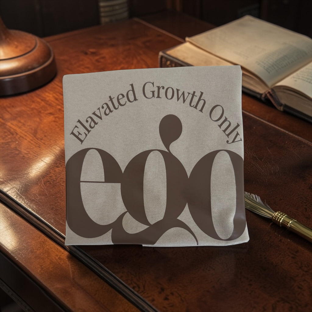EGO - Elavated Growth Only Tee Tan & Chocolate Brown