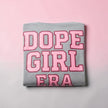 Oversized Grey Women’s Graduate Sweatshirt - Pink Statement