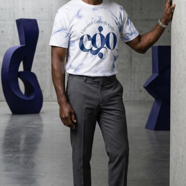 Elevated Growth Only EGO T-Shirt - Blue Tie Dye Tee